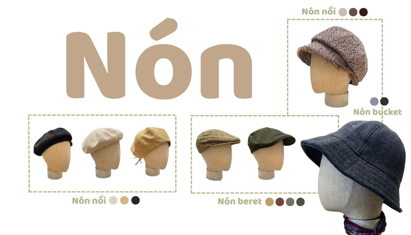 Bộ sưu tập nón và phụ kiện Đô Si La Mi